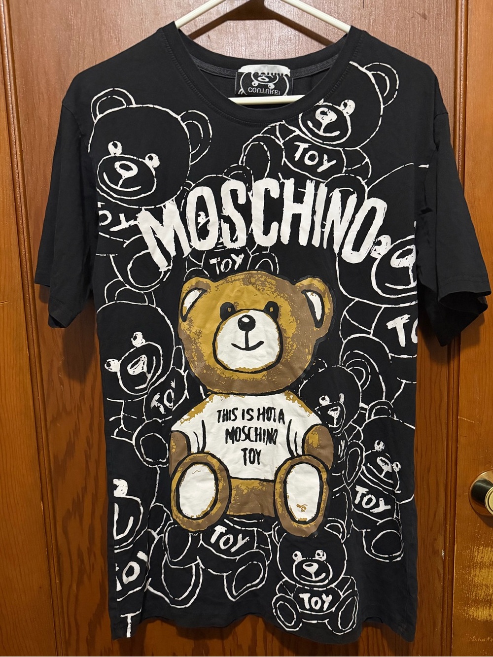 Moschino Black Teddy Graphic Tee
